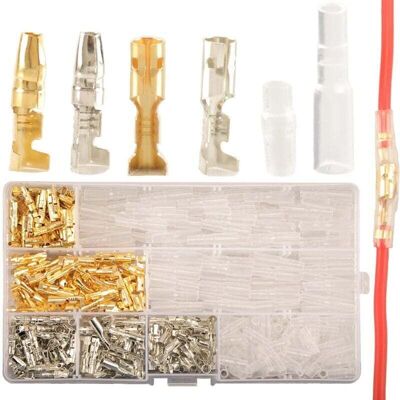 Scotch Kit Connecteurs Bullet Laiton 400 Pièces Mâle Et Femelle Pour Câbles Électriques Moto Auto Sertissage - Publicité Scotch Kit Connecteurs Bullet Laiton 400 Pièces Mâle Et Femelle Pour Câbles Électriques Moto Auto Sertissage - Publicité