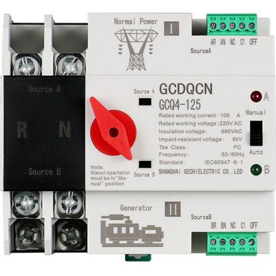 OEM Commutateur De Transfert Automatique À Double Alimentation 2p100a Commutateur - Publicité OEM Commutateur De Transfert Automatique À Double Alimentation 2p100a Commutateur - Publicité