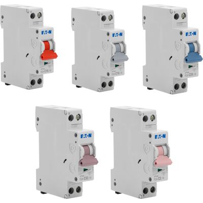 Lot De 22 Disjoncteurs Modulaires Ph+n – 1×2a, 4×10a, 8×16a, 8×20a, 1×32a – Courbe C – 4,5 Ka - Eaton - Publicité Lot De 22 Disjoncteurs Modulaires Ph+n – 1×2a, 4×10a, 8×16a, 8×20a, 1×32a – Courbe C – 4,5 Ka - Eaton - Publicité