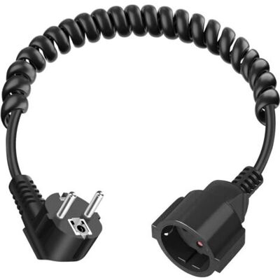 OEM Câble De Rallonge Schuko 3 X 1,0 Mm², Rallonge Spirale Contact De Protection, Câble Spiralé Contact De Protection Extensible De 0,6m À 2m Max, Câble D'Extension Ip20 - Publicité OEM Câble De Rallonge Schuko 3 X 1,0 Mm², Rallonge Spirale Contact De Protection, Câble Spiralé Contact De Protection Extensible De 0,6m À 2m Max, Câble D'Extension Ip20 - Publicité