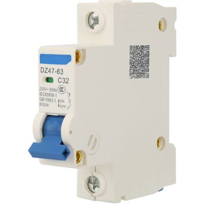 OEM Disjoncteur Miniature 230 V Ca Dz47‑63, 1 Pôle, Interrupteur De Coupure (32 A)-crezuo - Publicité OEM Disjoncteur Miniature 230 V Ca Dz47‑63, 1 Pôle, Interrupteur De Coupure (32 A)-crezuo - Publicité