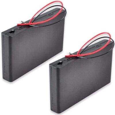 OEM Royaluxe-2 Pièces 12v 8xaa Support De Batterie Boîte De Rangement De Batterie En Plastique Avec Couvercle De Boîtier Interrupteur Marche/arrêt Avec Fils Conducteurs - Publicité OEM Royaluxe-2 Pièces 12v 8xaa Support De Batterie Boîte De Rangement De Batterie En Plastique Avec Couvercle De Boîtier Interrupteur Marche/arrêt Avec Fils Conducteurs - Publicité