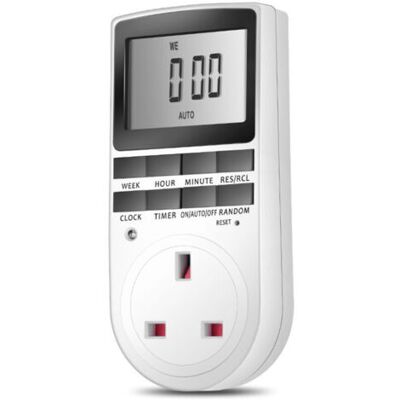 ABYSSE Prise De Minuterie Numérique Avec Écran Lcd 24 Heures/hebdomadaire Minuterie Électrique Intérieure Pour Lampes Et Appareils Électroménagers (lot De 2) - Publicité ABYSSE Prise De Minuterie Numérique Avec Écran Lcd 24 Heures/hebdomadaire Minuterie Électrique Intérieure Pour Lampes Et Appareils Électroménagers (lot De 2) - Publicité