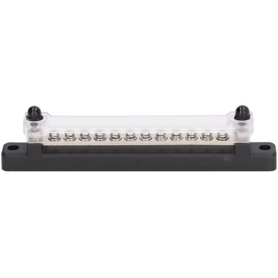 LBVIE Boîte De Mise À La Terre Pour Bloc De Fusibles À 12 Circuits, Barre Omnibus De Distribution Électrique Avec Couvercle De Protection Et Boulon De 150 A - Publicité LBVIE Boîte De Mise À La Terre Pour Bloc De Fusibles À 12 Circuits, Barre Omnibus De Distribution Électrique Avec Couvercle De Protection Et Boulon De 150 A - Publicité