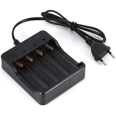 MOXIE Chargeur De Batterie À 4 Fentes Pour Batterie Rechargeable Au Lithium 18650 Prise Eu Avec Fonction De Charge Anti-retour De Bonne Qualité Et De Bonnes Performances - Publicité MOXIE Chargeur De Batterie À 4 Fentes Pour Batterie Rechargeable Au Lithium 18650 Prise Eu Avec Fonction De Charge Anti-retour De Bonne Qualité Et De Bonnes Performances - Publicité
