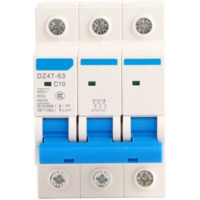 OEM Disjoncteur Miniature À 3 Ples Ac 400 V 6/10/16/20 A Disjoncteur De Sécurité Mcb Dz47-63 (10 A)-crezuo - Publicité OEM Disjoncteur Miniature À 3 Ples Ac 400 V 6/10/16/20 A Disjoncteur De Sécurité Mcb Dz47-63 (10 A)-crezuo - Publicité