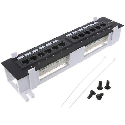 ALLAUVE Panneau De Brassage Réseau Rj45 Cat5/cat5e, Support Mural Ou Rack - Publicité ALLAUVE Panneau De Brassage Réseau Rj45 Cat5/cat5e, Support Mural Ou Rack - Publicité