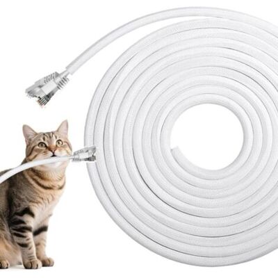 OEM Gaine De Câble Textile Flexible De 10 Mm - 5 M - Pour Chiens Et Chats - Gaine De Câble Tissée - Pour Bureau, Tv, Ordinateur - Blanc - Publicité OEM Gaine De Câble Textile Flexible De 10 Mm - 5 M - Pour Chiens Et Chats - Gaine De Câble Tissée - Pour Bureau, Tv, Ordinateur - Blanc - Publicité