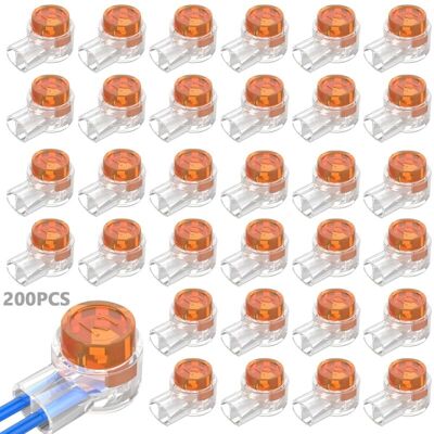 OEM K1 Lot De 200 Connecteurs À Sertir En Gel À 2 Voies Étanches Pour Réparation De Câbles Téléphoniques - Publicité OEM K1 Lot De 200 Connecteurs À Sertir En Gel À 2 Voies Étanches Pour Réparation De Câbles Téléphoniques - Publicité