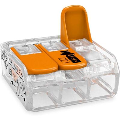 OEM 221-413 Borne De Connexion 3 Fils 0,2 À 4 Mm² Avec Levier De Commande, Transparent Modèle Compact, Boite De 50-crezuo - Publicité OEM 221-413 Borne De Connexion 3 Fils 0,2 À 4 Mm² Avec Levier De Commande, Transparent Modèle Compact, Boite De 50-crezuo - Publicité