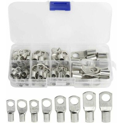 SANS MARQUE 60 Pcs Cosses Électrique Trou Boulon En Cuivre Étamé Connects Sc À Sertir/souder Pour Câble De 6m㎡ 8m㎡ 10m㎡ 16m㎡ 25m㎡ - Publicité SANS MARQUE 60 Pcs Cosses Électrique Trou Boulon En Cuivre Étamé Connects Sc À Sertir/souder Pour Câble De 6m㎡ 8m㎡ 10m㎡ 16m㎡ 25m㎡ - Publicité