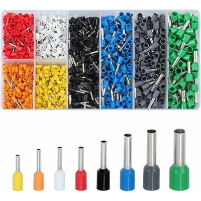 OEM 1200 Embouts (0,25 - 6mm) ²) Connecteur À Sertir Pour Embouts De Fil Vfeng Ensemble D'Embouts De Connecteur De Fil, Ensemble De Bornes De Câblde Type Tube Type Européen Combinaison De Bornes P - Publicité OEM 1200 Embouts (0,25 - 6mm) ²) Connecteur À Sertir Pour Embouts De Fil Vfeng Ensemble D'Embouts De Connecteur De Fil, Ensemble De Bornes De Câblde Type Tube Type Européen Combinaison De Bornes P - Publicité