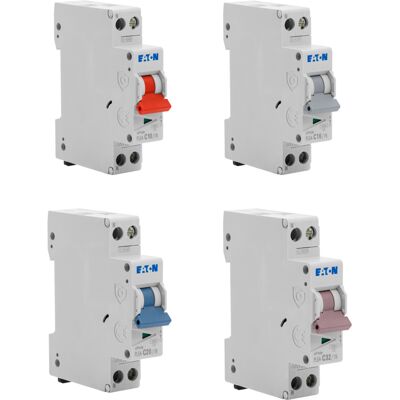 Lot De 10 Disjoncteurs Modulaires Ph+n – 3×10a, 3×16a, 3×20a, 1×32a – Courbe C – 4,5 Ka - Eaton - Publicité Lot De 10 Disjoncteurs Modulaires Ph+n – 3×10a, 3×16a, 3×20a, 1×32a – Courbe C – 4,5 Ka - Eaton - Publicité