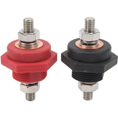 MOXIE Sjlerst Connecteur De Borne De Batterie Dc12v 3/8 Pouces, Connecteurs De Cloison Pour Voitures, Camping-cars, Navires - Publicité MOXIE Sjlerst Connecteur De Borne De Batterie Dc12v 3/8 Pouces, Connecteurs De Cloison Pour Voitures, Camping-cars, Navires - Publicité