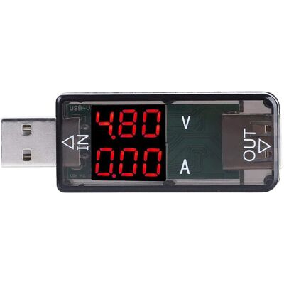 MOXIE Sjlerst Multimètre De Testeur Usb, 3,2-10v 0-3a Testeur De Courant Et De Tension Numérique Usb Compteur Voltmètre Ampèremètre 0,01 Accuracy Multimeter Charger - Publicité MOXIE Sjlerst Multimètre De Testeur Usb, 3,2-10v 0-3a Testeur De Courant Et De Tension Numérique Usb Compteur Voltmètre Ampèremètre 0,01 Accuracy Multimeter Charger - Publicité