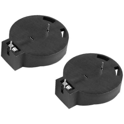 YUDO Stück Cr2450 Knopfzellen-sockelgehäuse Mit 2 Pins, Schwarz - Publicité YUDO Stück Cr2450 Knopfzellen-sockelgehäuse Mit 2 Pins, Schwarz - Publicité