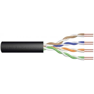 ASSMANN Câble U/utp Cat. 5e Pe Extérieur Sec Noir Fca Dk-1511-v-1-od /100m/ - Publicité ASSMANN Câble U/utp Cat. 5e Pe Extérieur Sec Noir Fca Dk-1511-v-1-od /100m/ - Publicité
