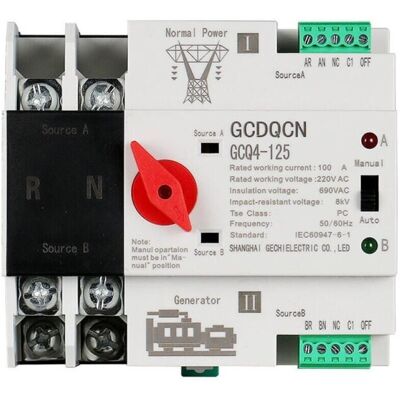 OEM Commutateur De Transfert Automatique À Double Alimentation 2p100a Commutateur - Publicité OEM Commutateur De Transfert Automatique À Double Alimentation 2p100a Commutateur - Publicité