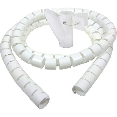 OEM Goulotte De Câbles De Bureau 3,0 M, Gaine Spiralée Flexible Pour Câble De 20 Mm, Blanche - Publicité OEM Goulotte De Câbles De Bureau 3,0 M, Gaine Spiralée Flexible Pour Câble De 20 Mm, Blanche - Publicité