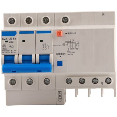 OEM Dz47le-63 3p N C63 Disjoncteur Différentiel Différentiel 230v 63a 30ma-crezuo - Publicité OEM Dz47le-63 3p N C63 Disjoncteur Différentiel Différentiel 230v 63a 30ma-crezuo - Publicité