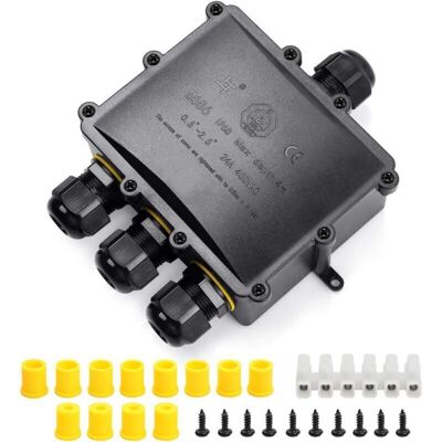 Scotch Boîte De Dérivation Etanche Ip68 Extérieur - 4 Voies Plus Grande Câble, Connecteur Boîte De Jonction Electrique Pour Câble Ø 4 À 14mm, Abs + Pvc - Publicité Scotch Boîte De Dérivation Etanche Ip68 Extérieur - 4 Voies Plus Grande Câble, Connecteur Boîte De Jonction Electrique Pour Câble Ø 4 À 14mm, Abs + Pvc - Publicité