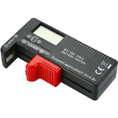 STAKMANN Digitaler Batterietester, Universal Batterietester, Batterietester, Für Aa, Aaa, C, D, Pp3, 9v, 1,5v, Knopfzellenbatterien - Funktioniert Ohne Batterie - Publicité STAKMANN Digitaler Batterietester, Universal Batterietester, Batterietester, Für Aa, Aaa, C, D, Pp3, 9v, 1,5v, Knopfzellenbatterien - Funktioniert Ohne Batterie - Publicité