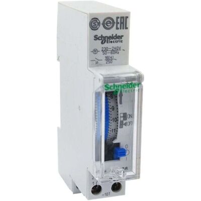 OEM 15336 Interrupteur Horaire Électromécanique Journalier 24h - 1 Canal - Réserve De Marche 100h - Publicité OEM 15336 Interrupteur Horaire Électromécanique Journalier 24h - 1 Canal - Réserve De Marche 100h - Publicité