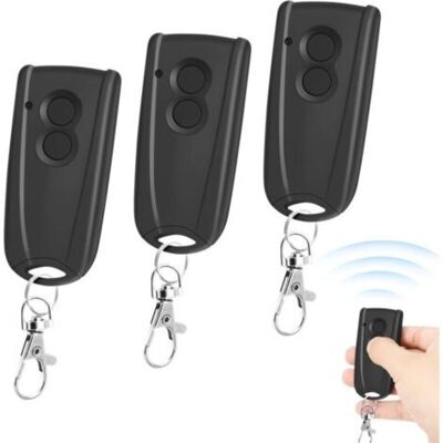 ENLENK Portail Télécommandé Compatible Avec Hormann Ecostar Rsc2, Rse2, Rsz1, Liftronic 500, 700, 800, 433mhz Bip Portail Porte De Garage, Noir, Lot De 3 - Publicité ENLENK Portail Télécommandé Compatible Avec Hormann Ecostar Rsc2, Rse2, Rsz1, Liftronic 500, 700, 800, 433mhz Bip Portail Porte De Garage, Noir, Lot De 3 - Publicité