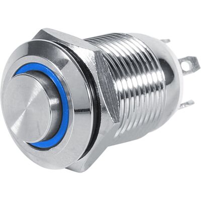 OEM Jeffergarden Interrupteur À Bouton-poussoir Momentané Étanche En Métal 12 Mm, Encastré, 4 Broches, Led Bleue 3 V-dou - Publicité OEM Jeffergarden Interrupteur À Bouton-poussoir Momentané Étanche En Métal 12 Mm, Encastré, 4 Broches, Led Bleue 3 V-dou - Publicité