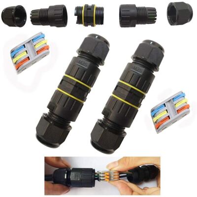 OEM Boîte De Jonction Étanche Ip68 Pour Extérieur – 3 Voies, Nylon, Diamètre Câble 9–12 Mm, Lot De 2 Pièces - Publicité OEM Boîte De Jonction Étanche Ip68 Pour Extérieur – 3 Voies, Nylon, Diamètre Câble 9–12 Mm, Lot De 2 Pièces - Publicité