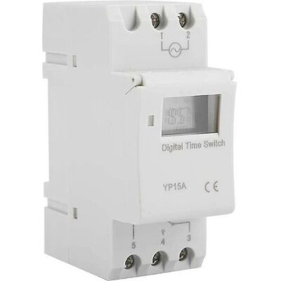 MEMKEY Commutateur Programmable Sur Rail Din 15a Avec Relais De Minuterie Programmable Lcd Numérique (ac220v) - Publicité MEMKEY Commutateur Programmable Sur Rail Din 15a Avec Relais De Minuterie Programmable Lcd Numérique (ac220v) - Publicité