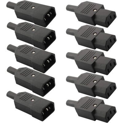 OEM 10pcsmâle Prise Femelle Prise,kettle Plug,ordinateur Imprimante Moniteur Plug,secteur Connecteur Ac 250v 10a(soudable) - Publicité OEM 10pcsmâle Prise Femelle Prise,kettle Plug,ordinateur Imprimante Moniteur Plug,secteur Connecteur Ac 250v 10a(soudable) - Publicité
