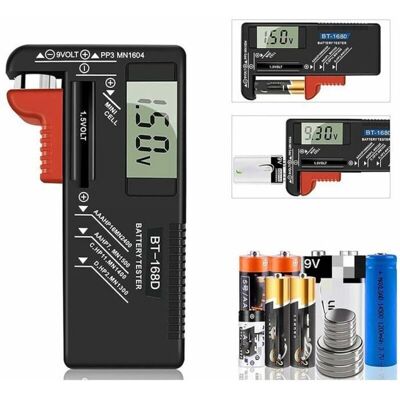 FANGMEDIA Testeur De Piles Numérique, Testeur De Piles Universel, Testeur De Piles, Pour Piles Aa, Aaa, C, D, Pp3, 9 V, 1,5 V, Boutons - Fonc - Publicité FANGMEDIA Testeur De Piles Numérique, Testeur De Piles Universel, Testeur De Piles, Pour Piles Aa, Aaa, C, D, Pp3, 9 V, 1,5 V, Boutons - Fonc - Publicité