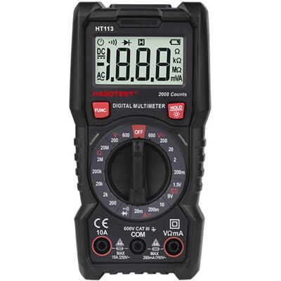 Multimètre numérique Habotest HT113 - Tension, Courant, Résistance - Publicité Multimètre numérique Habotest HT113 - Tension, Courant, Résistance - Publicité