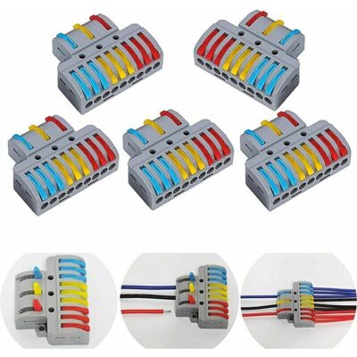 OEM 6 Pieces Borne,domino Electrique, Connecteur Electrique, Sucre Electrique, Connecteur Electrique Rapide, Borne De Connexion Électrique,connecteurs Electriques Rapide Avec Levier, (3-6) - Publicité OEM 6 Pieces Borne,domino Electrique, Connecteur Electrique, Sucre Electrique, Connecteur Electrique Rapide, Borne De Connexion Électrique,connecteurs Electriques Rapide Avec Levier, (3-6) - Publicité