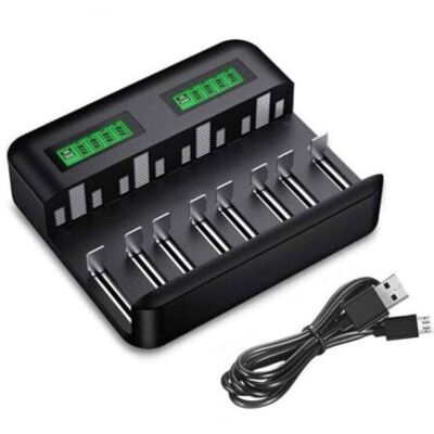 SANS MARQUE Chargeur De Piles Universel Lcd, Chargeur Universel Pour Aa/lr6, Aaa/lr3, C/r14, D/r20 Ni-mh Piles Rechargeables Avec Entrée Type C Micro Usb, Chargeur 9008 Avec Technologie Détection De Piles - Publicité SANS MARQUE Chargeur De Piles Universel Lcd, Chargeur Universel Pour Aa/lr6, Aaa/lr3, C/r14, D/r20 Ni-mh Piles Rechargeables Avec Entrée Type C Micro Usb, Chargeur 9008 Avec Technologie Détection De Piles - Publicité