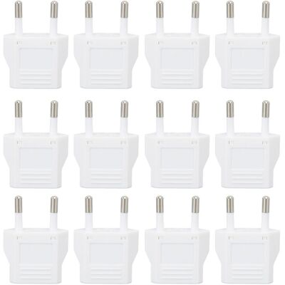 OEM Lot De 12 Adaptateurs De Prise Européenne Pour Voyage, Boîtier En Polycarbonate, Convertisseur De Prise Européenne 110-250 V - Publicité OEM Lot De 12 Adaptateurs De Prise Européenne Pour Voyage, Boîtier En Polycarbonate, Convertisseur De Prise Européenne 110-250 V - Publicité