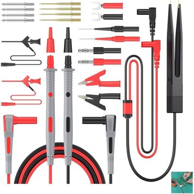 Andiamo Kit De Câbles De Test 21 En 1 – Multimètre Cat Iii 1000v 20a – Câbles Avec Pinces Crocodile Et Fiches Banane – Accessoires Pour Tests Électriques - Publicité Andiamo Kit De Câbles De Test 21 En 1 – Multimètre Cat Iii 1000v 20a – Câbles Avec Pinces Crocodile Et Fiches Banane – Accessoires Pour Tests Électriques - Publicité