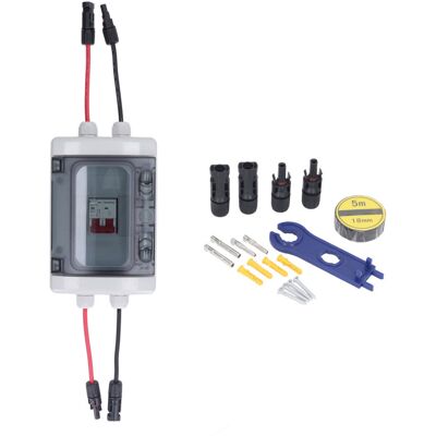 BEYAMIS Disjoncteur Cc Surcharge – Sectionneur Pv Avec Boîtier Étanche Ip65 – 500v Dc 16a – Protection Installation Solaire - Publicité BEYAMIS Disjoncteur Cc Surcharge – Sectionneur Pv Avec Boîtier Étanche Ip65 – 500v Dc 16a – Protection Installation Solaire - Publicité