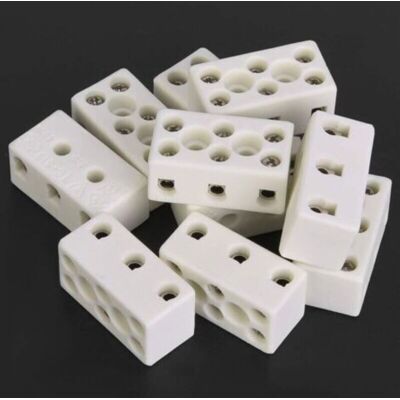 OEM Bornier En Céramique Connecteur De Fil En Porcelaine En Alliage De Zinc 10 Pièces 3 Voies 24a Connecteur De Fil De Bornier En Céramique Résistant Aux Hautes Températures - Publicité OEM Bornier En Céramique Connecteur De Fil En Porcelaine En Alliage De Zinc 10 Pièces 3 Voies 24a Connecteur De Fil De Bornier En Céramique Résistant Aux Hautes Températures - Publicité