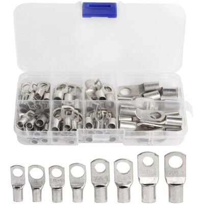 OEM Lot De 60 Cosses De Fil Électrique En Cuivre Étamé – Connecteurs Sc Pour Câbles 6/8/10/16/25 Mm² – Résistance À La Corrosion – - 60pcs - Publicité OEM Lot De 60 Cosses De Fil Électrique En Cuivre Étamé – Connecteurs Sc Pour Câbles 6/8/10/16/25 Mm² – Résistance À La Corrosion – - 60pcs - Publicité
