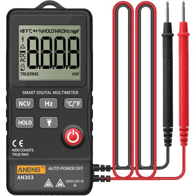 OEM Multimètre Numérique 4000 Compte, Écran Lcd Rétroéclairé, Plage Automatique, Mesure Tension Ac/dc Résistance Continuité Fréquence, Test Ncv - Publicité OEM Multimètre Numérique 4000 Compte, Écran Lcd Rétroéclairé, Plage Automatique, Mesure Tension Ac/dc Résistance Continuité Fréquence, Test Ncv - Publicité