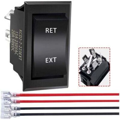 Scotch Aiperq – Commutateur Inverseur De Polarité 12v – 20a – Dpdt 4 Broches – Configuration (on)-off-(on) – Pour Contrôle Moteur Dc - Kcd2-7-223-4p-x - Publicité Scotch Aiperq – Commutateur Inverseur De Polarité 12v – 20a – Dpdt 4 Broches – Configuration (on)-off-(on) – Pour Contrôle Moteur Dc - Kcd2-7-223-4p-x - Publicité