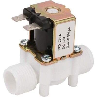 Scotch Électrovanne Eau Normalement Fermée 12v Dc G1/2 Plastique 0.02-0.8 Mpa Entrée - Publicité Scotch Électrovanne Eau Normalement Fermée 12v Dc G1/2 Plastique 0.02-0.8 Mpa Entrée - Publicité