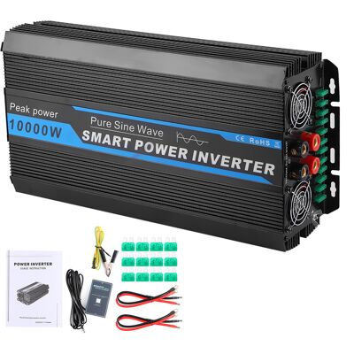 WEYTOLL Transformateur Convertisseur De Puissance Pour Voiture 10 000 W, Onduleur À Onde Sinusoïdale Pure, Tension 12 V À 220 V-240 V - Publicité WEYTOLL Transformateur Convertisseur De Puissance Pour Voiture 10 000 W, Onduleur À Onde Sinusoïdale Pure, Tension 12 V À 220 V-240 V - Publicité
