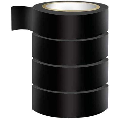 SANS MARQUE Isolant En Pvc Ruban Électrique Ignifuge Et Imperméable Résistance À Haute Température Pour Réparation Voiture Fils Et Câbles 25 Mm X 20 M Lot De 4, Noir - Publicité SANS MARQUE Isolant En Pvc Ruban Électrique Ignifuge Et Imperméable Résistance À Haute Température Pour Réparation Voiture Fils Et Câbles 25 Mm X 20 M Lot De 4, Noir - Publicité