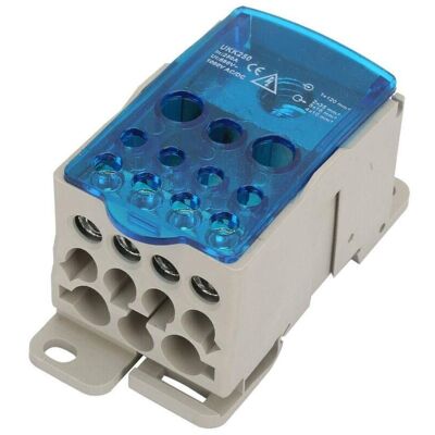 MOXIE Rail Din 250a 1 Dans De Nombreux Borniers De Sortie Pour Connecteur De Fil Electrique Ukk250a De Boîte De Jonction D'Alimentation Universelle - Publicité MOXIE Rail Din 250a 1 Dans De Nombreux Borniers De Sortie Pour Connecteur De Fil Electrique Ukk250a De Boîte De Jonction D'Alimentation Universelle - Publicité