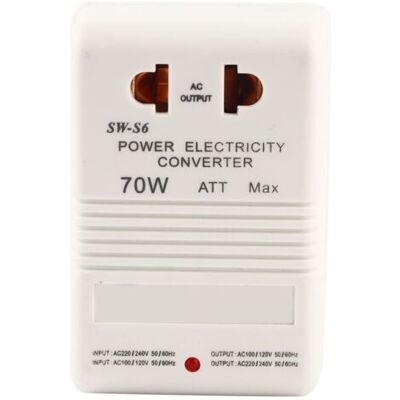 OEM 70w 110v / 120v À 220v / 240v Convertisseur De Tension, Adaptateur De Élévateur/inverseur (fiche Standard Cn) - Publicité OEM 70w 110v / 120v À 220v / 240v Convertisseur De Tension, Adaptateur De Élévateur/inverseur (fiche Standard Cn) - Publicité