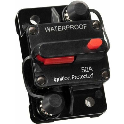 OEM Disjoncteur De Voiture Étanche De 50a Pour Systèmes 12v-48v Dc, Avec Un Porte-fusible À Réinitialisation Manuelle, Adapté Aux Bateaux Et Voitures. Publicité OEM Disjoncteur De Voiture Étanche De 50a Pour Systèmes 12v-48v Dc, Avec Un Porte-fusible À Réinitialisation Manuelle, Adapté Aux Bateaux Et Voitures. Publicité