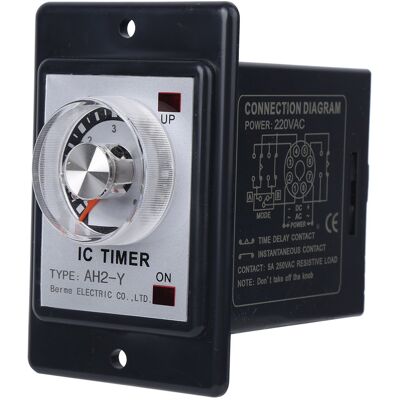 LBVIE Relais Temporisé Berm, Relais Électronique, Minuterie, Temporisateur Ah2-y 6s 220 V - Publicité LBVIE Relais Temporisé Berm, Relais Électronique, Minuterie, Temporisateur Ah2-y 6s 220 V - Publicité